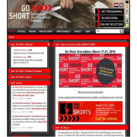 Go Short Site Schets