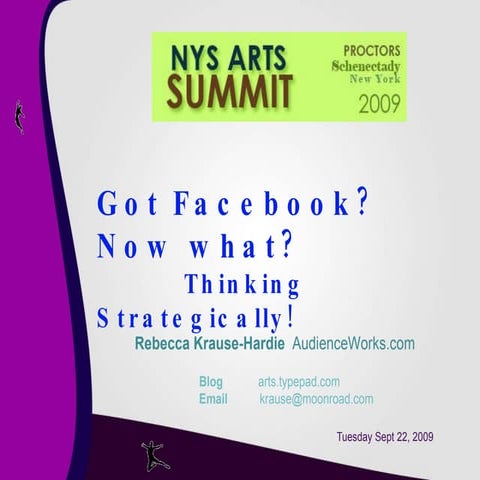 Got Facebook? Now What? - Strategy