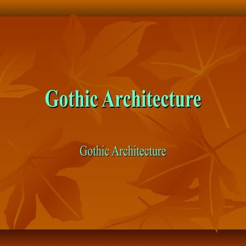 Gothic architecture 