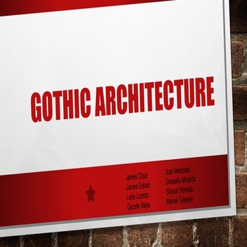 HISTORY: Gothic Architecture