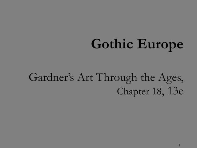 Gothic Period Art History