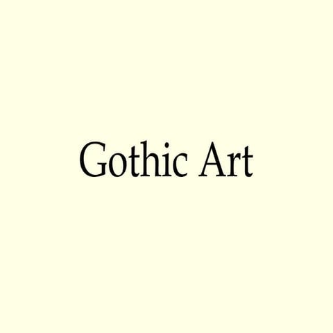 Gothic art