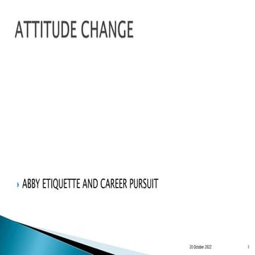 HOW CHANGES OF ATTITUDE AND MINDSET AFFECTS EMPLOYEES PERFORMANCE  AT WORKPLA...