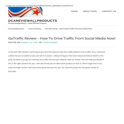Go traffic review   how to drive traffic from social media now! - dcareviewal...