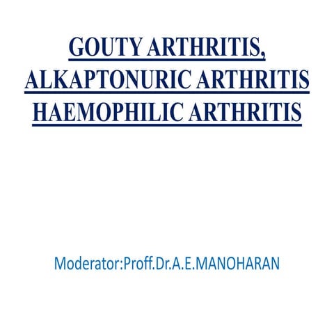 Gouty arthritis