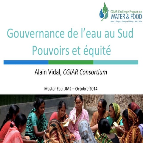 Gouvernance de l'eau UM2 2014