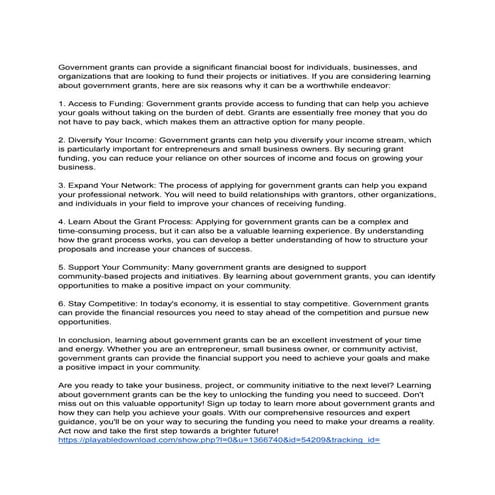 Gain Access To Government Grant Funding With Grant-Winning Resources.pdf