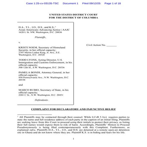 Group challenges US-Ghana deportation deal in court