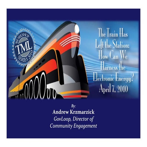 Gov 2.0 for Texas Municipal League