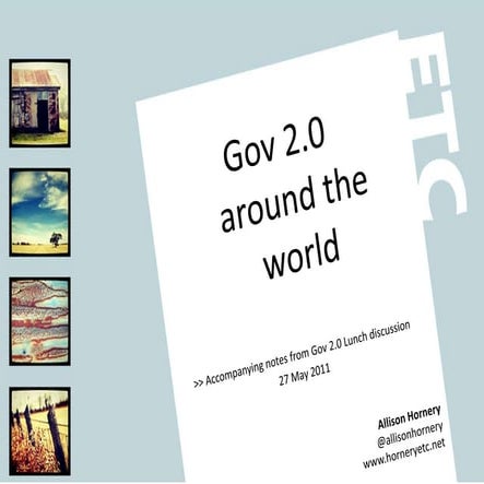 Government 2.0 around the world
