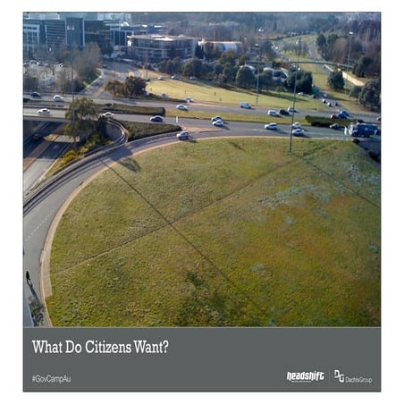 What Do Citizens Want?
