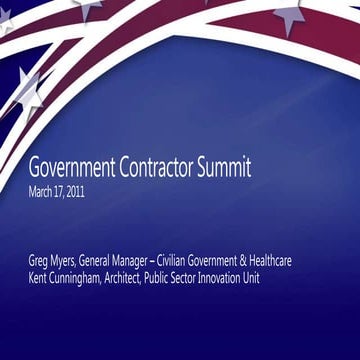 Microsoft GovCon Summit - March 17, 2011