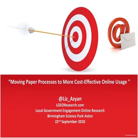 Moving Paper Processes to More Cost-Effective Online Usage