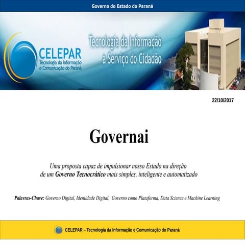 GOVERNAI - UMA PROPOSTA PARA O GOVERNO DO FUTURO
