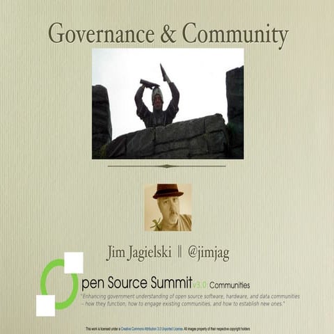 Governance and Communities