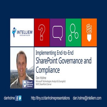 Beyond the Buzzwords: Implementing End-to-End SharePoint Governance and Compl...