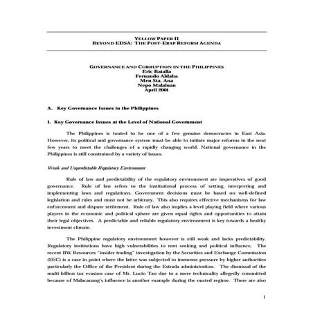 Governance and corruption | PDF