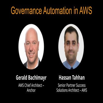 Governance Automation in AWS (30 March 2022, ICC - Sydney)