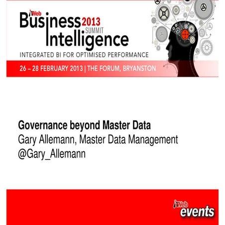 Governance beyond master data