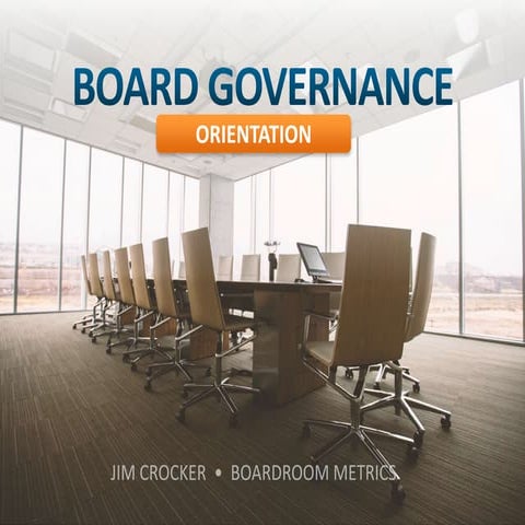 Corporate Governance Orientation Presentation PPT