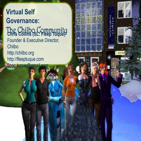 Governance in Virtual Worlds 2010:  Virtual Self Governance - Fleep Tuque