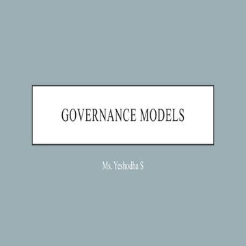 Understanding Governance Models in Open Source