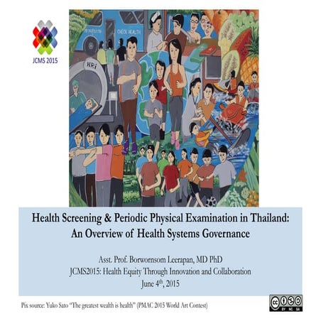 Governance of health screening in Thailand 2015.6.4