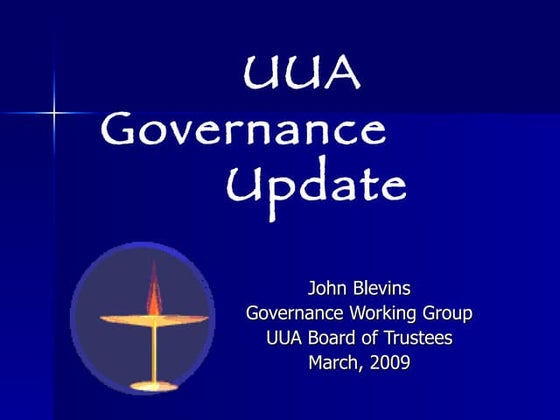 Changes in UUA Governance