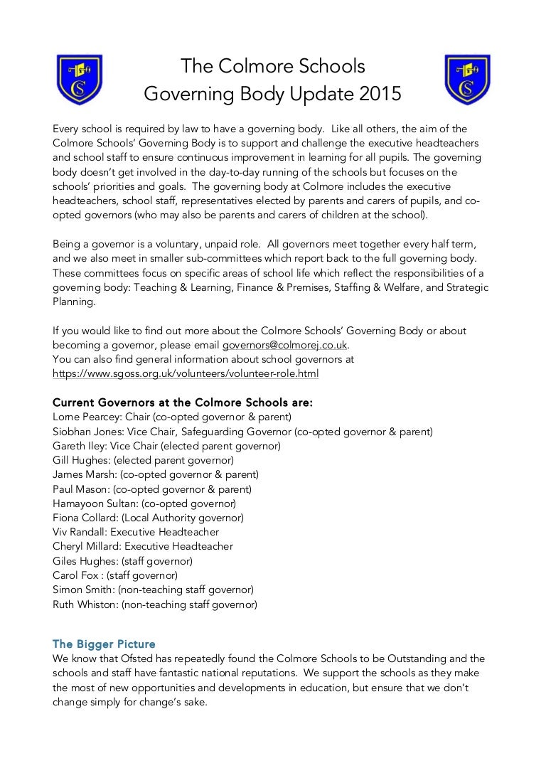 Governing Body Template | Quality Care Advisory Body and Consumer ...