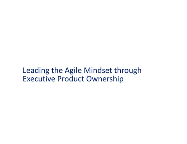 Governing an agile enteprise