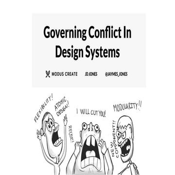 Governing conflict in design systems