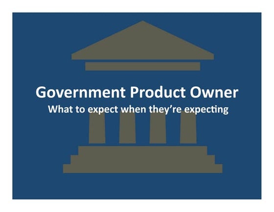 Government PO What to expect when they are expecting