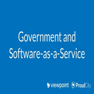 Government and Software as-a-service