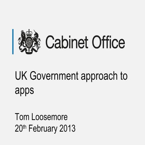 Government Approach to Apps