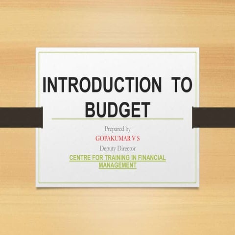 Government budgeting, kerala