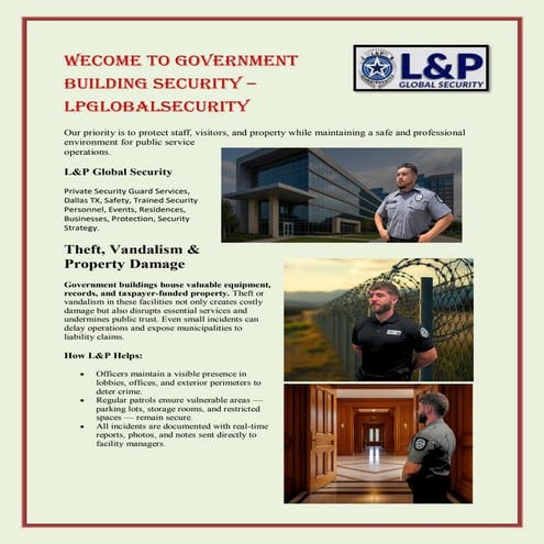 Religious Building Security.– lpglobalsecurity | PDF