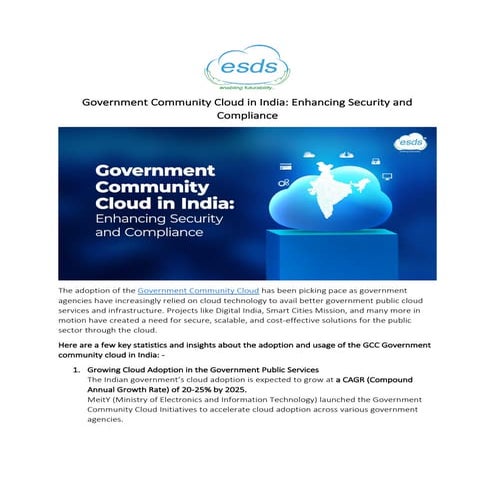 Government Community Cloud The Foundation for Digital Transformation in ...