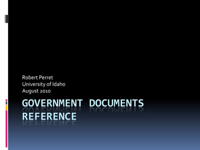 Government documents reference