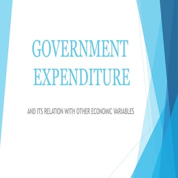 Government expenditure