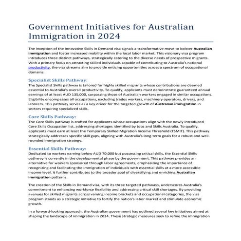 Government Initiatives for Australian Immigration in 2024.docx