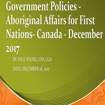 First Nations and Taxation A Pragmatic Approach | PDF