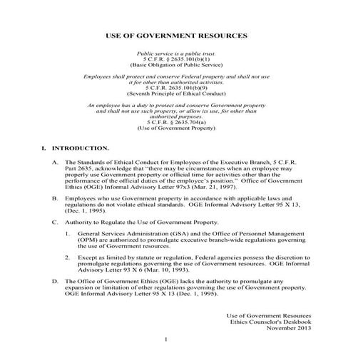 Government resources