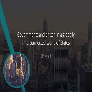 Governments and citizen in a globally interconnected world