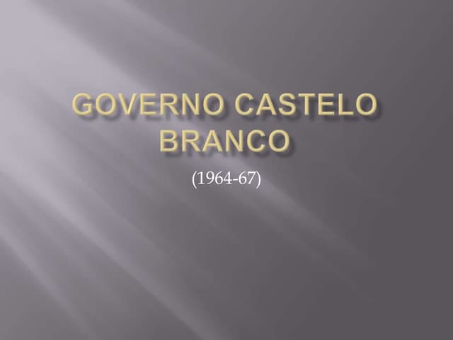 Governo castelo branco