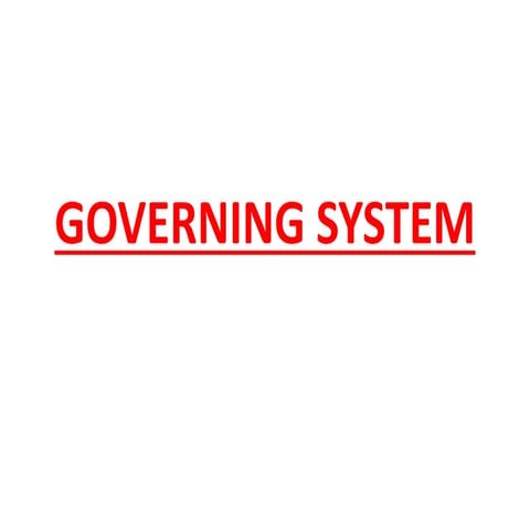 GOVERNOR system study of automobile engineering