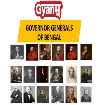 governor generals of bengal for government exams