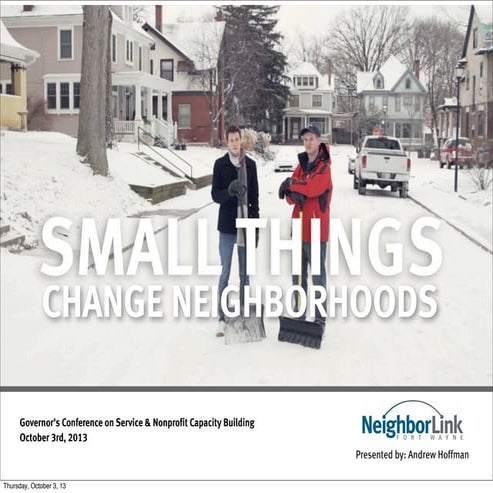 Leveraging the Power of Neighbors - IN Governors Conference 2013