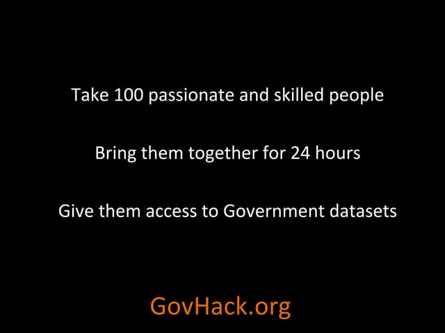 GovHack summary