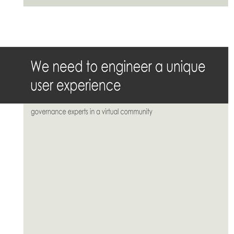 GOV-IT OEF's Governance Network (to be)