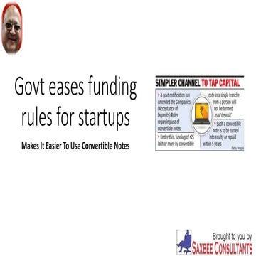 Govt eases funding rules for startups